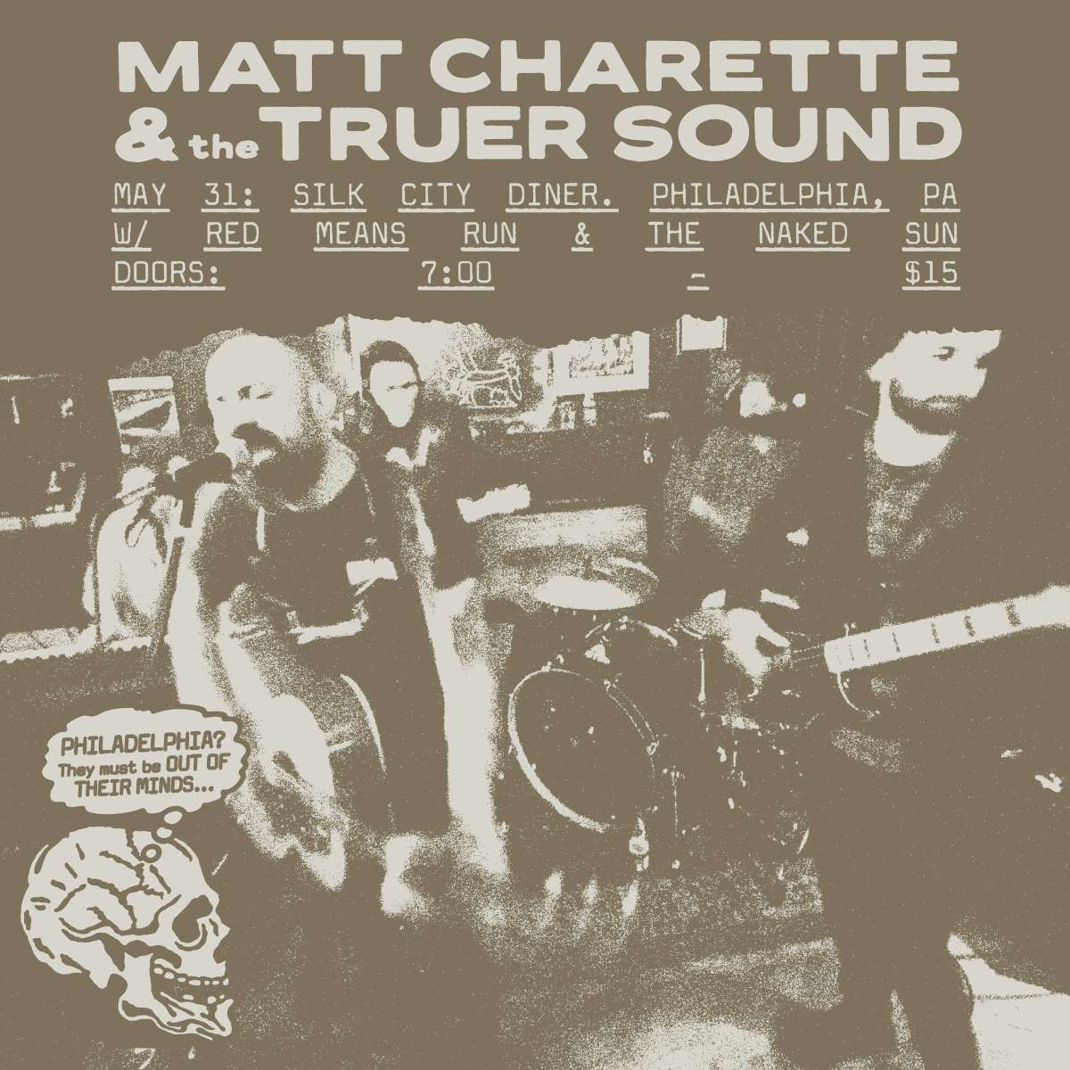 Matt Charette & The Truer Sound ~ The Naked Sun ~ Red Means Run